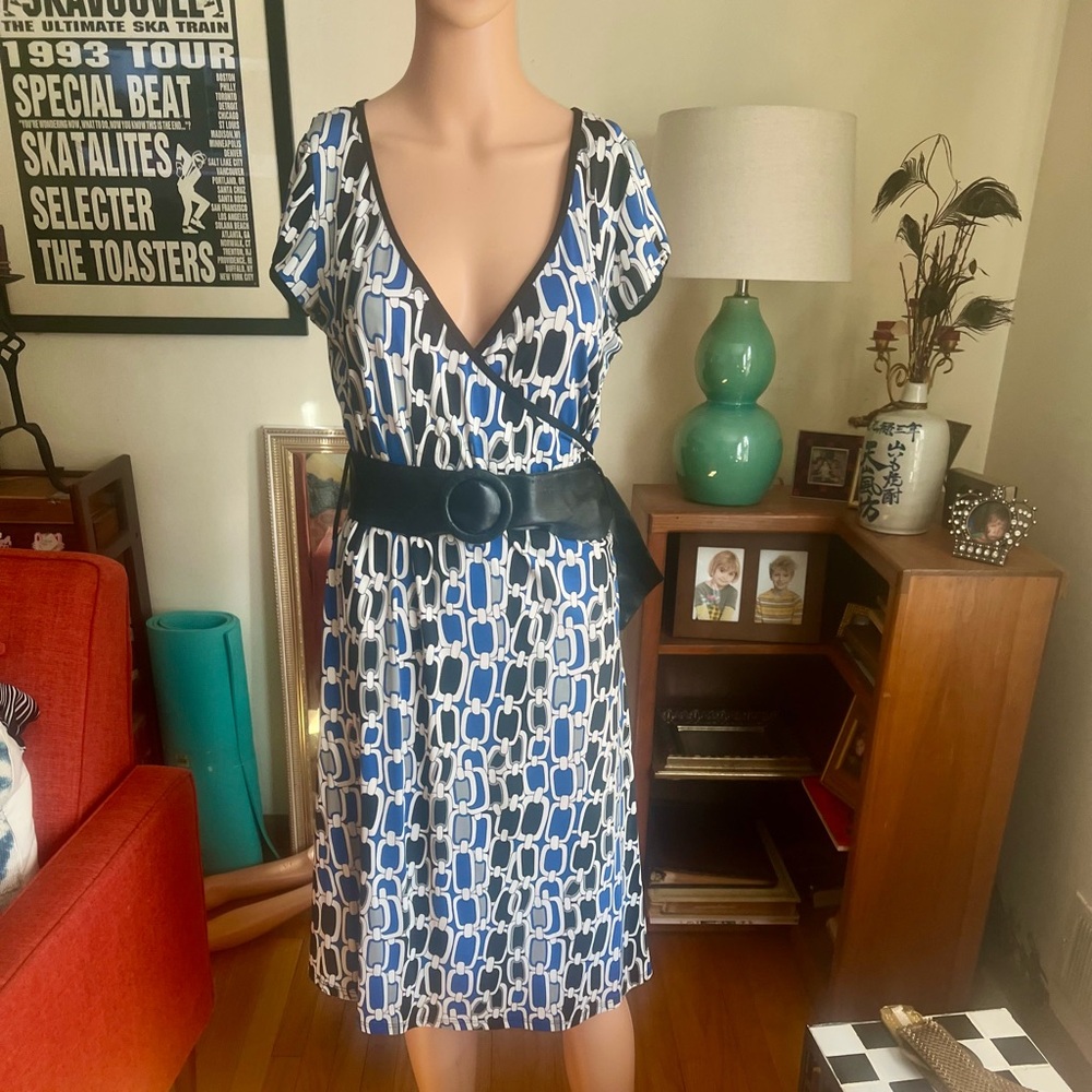 Vintage 90s Wrap Dress w/Belt
